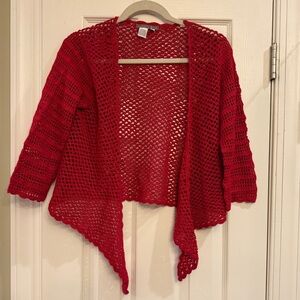 Isabella Bird Red Crochet Top